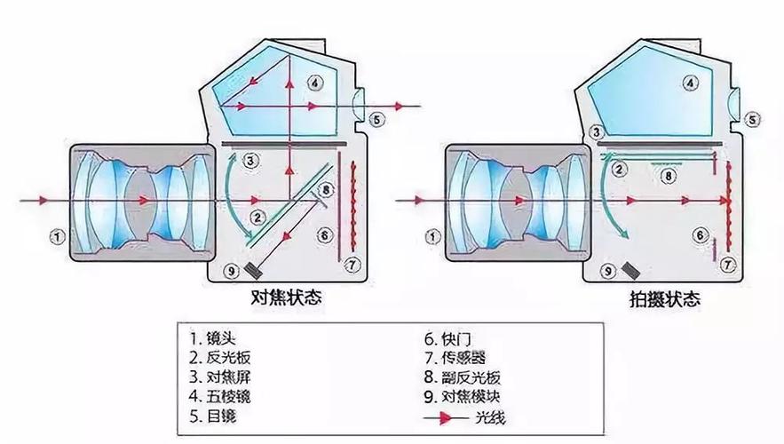 照相机镜头结构示意图（相机镜头的组成结构）