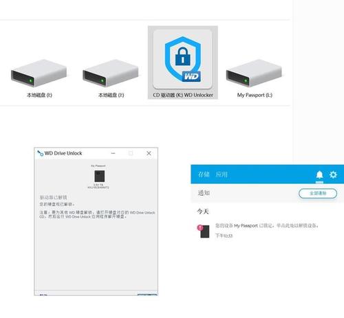 my passport 移动硬盘加密（移动硬盘加密后怎样解锁）